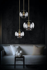 Load image into Gallery viewer, Modern Pleated Glass Pendant Light M39