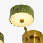 Bild in Gallery-Viewer laden, Green Jade Radial Semi-Flush Ceiling Light