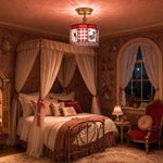 Charger l'image dans la visionneuse de galerie, Alice Storybook Glass Flush Mount Ceiling Light