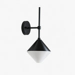 Charger l'image dans la visionneuse de galerie, black and white outdoor waterproof wall sconce front view