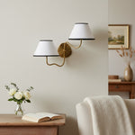 Load image into Gallery viewer, Arlen Modern Minimalist Fabric Wall Sconce – Soft Glow Wall Lamp for Bedroom & Living Room