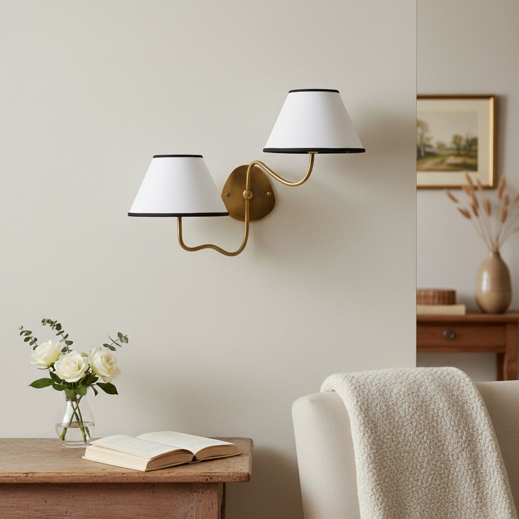 Arlen Modern Minimalist Fabric Wall Sconce – Soft Glow Wall Lamp for Bedroom & Living Room