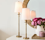 Bild in Gallery-Viewer laden, Rowan Leinen Bügeleisen Tischlampe - Elegante traditionelle Nachttischbeleuchtung