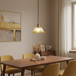 Load image into Gallery viewer, Blossix Elegant Art Pendant Lamp - Glass Flower Shade Design for Living or Dining Room N24