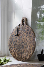 Load image into Gallery viewer, Leopard Solid Sapele Wood Board - Functional Dining Accessory for Kitchen