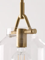 Load image into Gallery viewer, Hanton Nordic Metal Henry Pendant Light - Minimalist Glass And Metal Shade