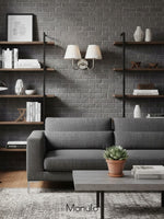 Load image into Gallery viewer, Luvora Fabric Shade Wall Sconce with Drum Shade - Classic Pleated Sconce Light