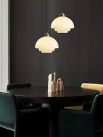 Load image into Gallery viewer, Modern Milk Glass Pendant Light