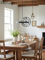 Load image into Gallery viewer, Modern Disc Pendant Light — Nordic Minimalist Fixture for Dining & Kitchen