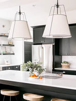 Load image into Gallery viewer, Dumora Modern Minimalist Fabric Tapered Pendant Lamp