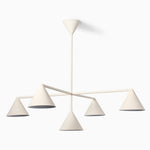 Load image into Gallery viewer, Brivana Cone Shade Metal Chandelier - Minimalist Linear Dining Light