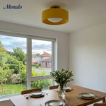 Load image into Gallery viewer, Cerova Porcelain Flush Mount Ceiling Light – Modern Low-Profile Fixture