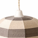 Bild in Gallery-Viewer laden, Close-up of white ceiling cup and hand-wrapped cotton thread shade