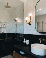 Cargar imagen en el visor de la Galería, Lámpara de pared de cristal feliz