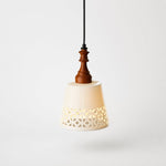 Bild in Gallery-Viewer laden, cutout ceramic shade pendant light on gray background