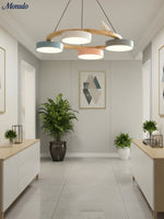 Load image into Gallery viewer, Modern Creative Colourful Circle Bird Chandelier