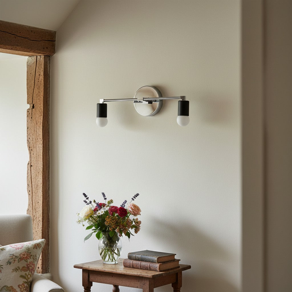 Lámpara de baño industrial Mobilux Line - Aplique de pared minimalista - Accesorio elegante