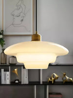 Load image into Gallery viewer, Modern Milk Glass Pendant Light