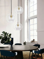 Load image into Gallery viewer, Modern Pleated Glass Pendant Light M39