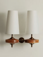 Load image into Gallery viewer, Rowan Retro Fabric Shade Wall Sconce – Classic Fabric Lighting For Bedroom