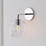 Load image into Gallery viewer, Selvion Art-Glass Globe Wall Sconce – Elegant Modern Wall Light for Bathrooms, Halls & Living Spaces