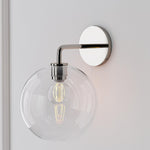 Load image into Gallery viewer, Selvion Art-Glass Globe Wall Sconce – Elegant Modern Wall Light for Bathrooms, Halls & Living Spaces