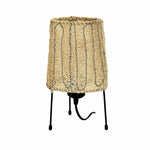 Cargar imagen en el visor de la Galería, Natural plant fiber table lamp on white background