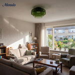 Cargar imagen en el visor de la Galería, Luz de techo empotrada de vidrio multicapa escultórica Verdoma Diseño moderno escandinavo para espacios de vida