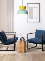 Cargar imagen en el visor de la Galería, Lámpara colgante con pantalla de cuenco de acrílico colorido Macaron