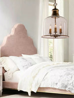 Load image into Gallery viewer, American Vintage Aged Clear Bell Glass Pendant Light