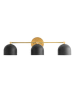 Load image into Gallery viewer, Metio Dome Vanity Wall Light – Mid-Century Fixture for Bathroom