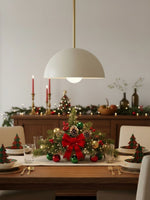 Load image into Gallery viewer, Metio Dome Pendant Light – Modern Brass Pendant for Kitchen & Dining