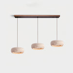 Load image into Gallery viewer, Travertine Drum Pendant Lamp