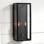 Load image into Gallery viewer, Ferrix Glass Outdoor Wall Light - Industrial Outdoor Porch Light