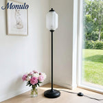 Load image into Gallery viewer, Eloise Decorative Glass Pumpkin Floor Lamp - Retro Organic Style for Living Rooms