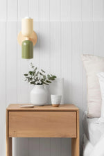 Bild in Gallery-Viewer laden, Doppelkopf-Makronenfarbe oben und unten Wandleuchte