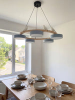 Load image into Gallery viewer, Modern Creative Colourful Circle Bird Chandelier