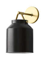 Load image into Gallery viewer, Hanton Minimal Cylinder Henry Wall Sconce - Morandi Glass and Metal Accent