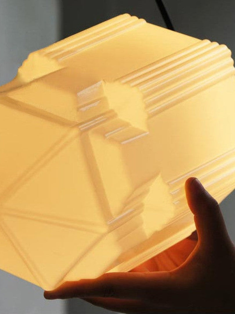 Vintage Art Deco Milk Glass Pendant Light