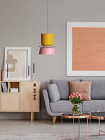 Cargar imagen en el visor de la Galería, Lámpara colgante con pantalla de cuenco de acrílico colorido Macaron