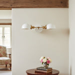 Load image into Gallery viewer, Ornato Luxe Art Deco Vanity Sconce – Opal Glass Wall Light for Bathroom & Dressing Room