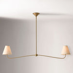 Load image into Gallery viewer, Fibura Linear Fabric Chandelier - Modern Brass Linear Chandelier