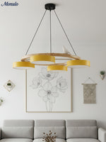 Load image into Gallery viewer, Modern Creative Colourful Circle Bird Chandelier