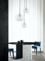Load image into Gallery viewer, Modern Pleated Glass Pendant Light M39