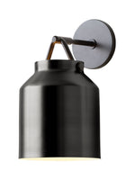 Load image into Gallery viewer, Hanton Minimal Cylinder Henry Wall Sconce - Morandi Glass and Metal Accent