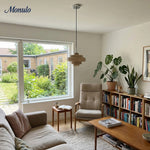 Cargar imagen en el visor de la Galería, Lámpara colgante Koloro con pantalla de vidrio coloreado: moderna lámpara de suspensión ajustable para interiores.