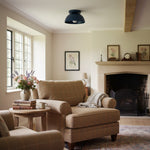 Load image into Gallery viewer, Metio Dome Minimalist Ceiling Lamp – Flush Mount for Small Spaces, Multi-Color Options