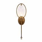 Cargar imagen en el visor de la Galería, Oval Glass Wall Sconce With Pull Chain