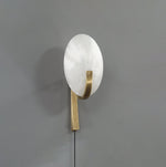Load image into Gallery viewer, Alice Alabaster Plug-In Wall Light with Inline Switch - product image 4