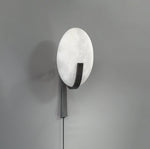 Load image into Gallery viewer, Alice Alabaster Plug-In Wall Light with Inline Switch - product image 3